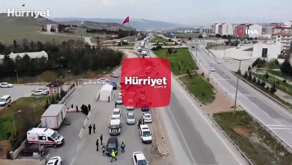 43 ilin geçiş noktasındaki tüm araçlar durduruldu