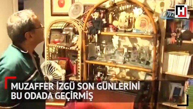 Muzaffer İzgü son günlerini bu odada geçirmiş