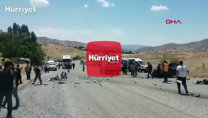 Tunceli'de yolcu midibüsü ile cip çarpıştı