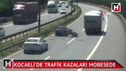 Kocaeli'de meydana gelen kazalar kamerada