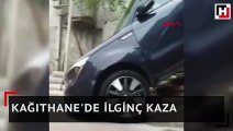Kağıthane'de ilginç kaza