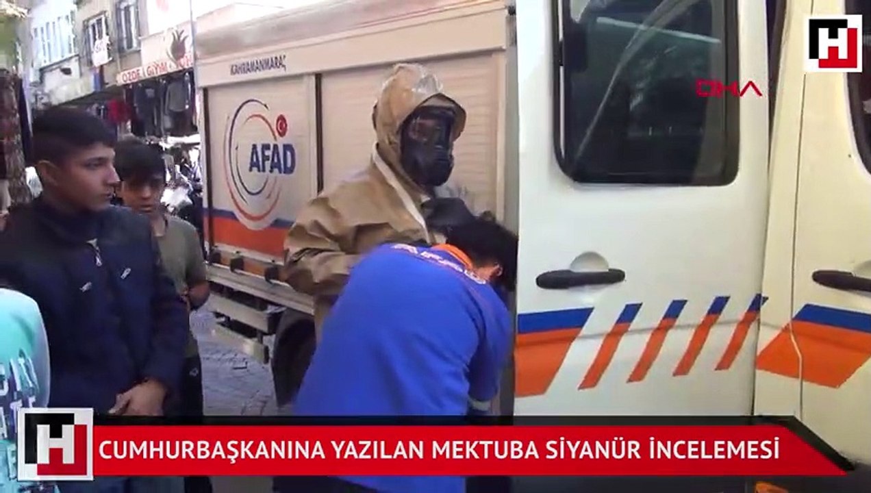 Cumhurbaşkanına yazılan mektuba siyanür incelemesi