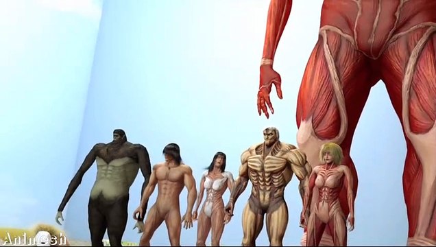 Animesh Playing Attack on Titan Play squid game animation fighting VFX cartoon entertainment short Video