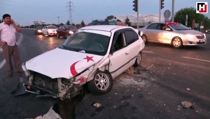 Uşak'ta freni boşalan kamyon dehşet saçtı