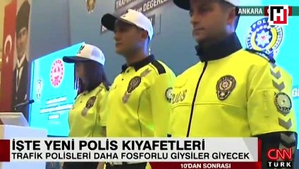 Canlı yayında tanıtıldı... İşte yeni polis kıyafetleri