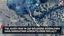 TSK, Kuzey Irak'ın Zap bölgesine düzenlenen hava harekatının görüntülerini paylaştı