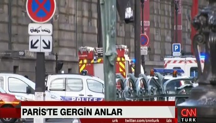 Paris'te Louvre Müzesi'nde silah sesleri