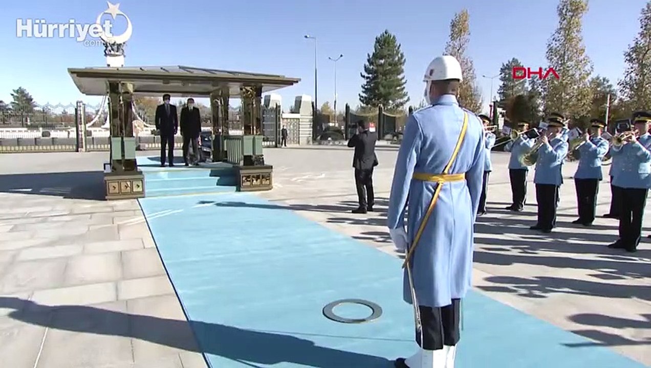 Cumhurbaşkanı Erdoğan,  Katar Devleti Emiri Şeyh Temim Bin Hamad El Sani'yi resmi törenile karşıladı