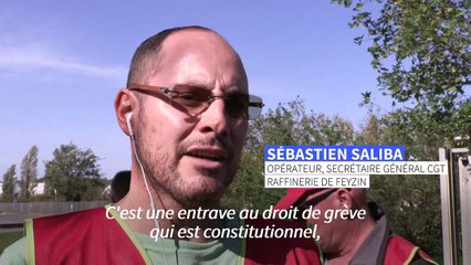 Carburants: réquisition à Feyzin, la CGT dénonce "une entrave au droit de grève"