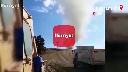 Kum üzerinde çıkan hortum kamerada