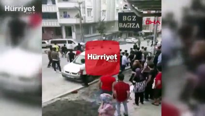Sultangazi'de yabancı uyrukluların kavgası kamerada