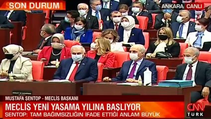 Son dakika... TBMM Başkanı Şentop'tan yeni yasama açılışında flaş açıklama