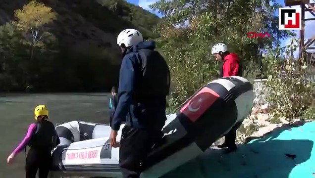 Tunceli'de 4 mevsim rafting keyfi