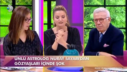 Ünlü astrolog Nuray Sayarı canlı yayında gözyaşlarıyla anlattı