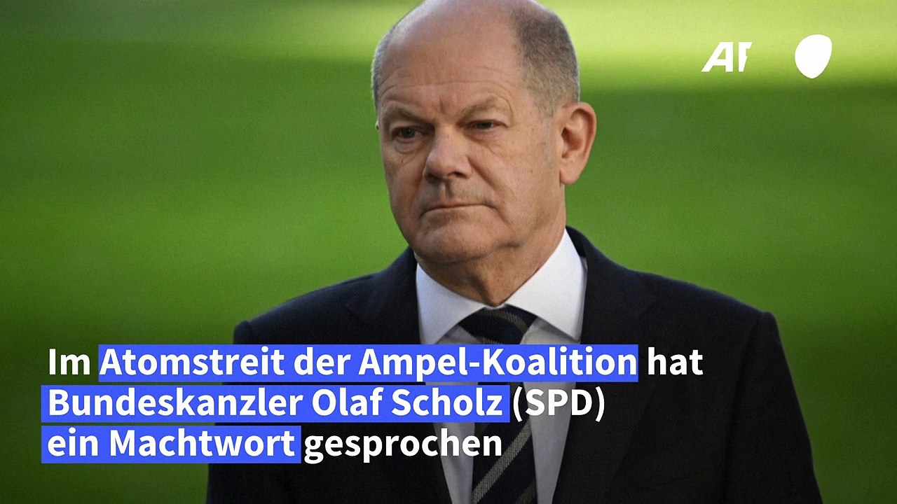 Scholz spricht Machtwort in Ampel-Atomstreit - drei Akw können vorerst weiterlaufen