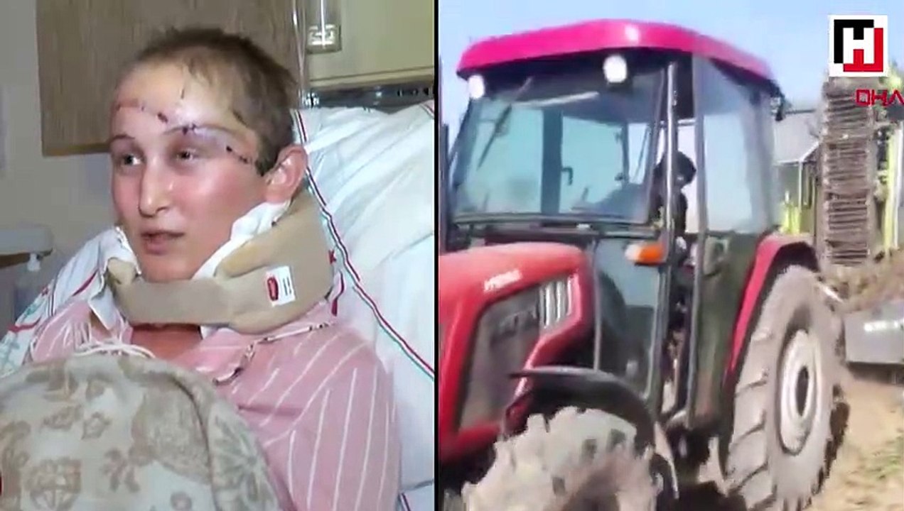 Baş derisi kopan Binnaz, kumandayı bulup canını kurtardı