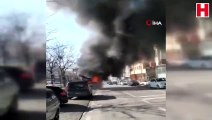 Son dakika haber: Ümraniye’de otobüs alev alev yandı