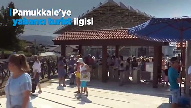 Pamukkale'ye yabancı turist ilgisi