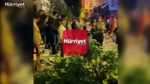 Kumkapı'da sokakta sosyal mesafesiz yılbaşı kutlaması
