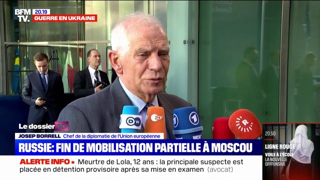 Josep Borrell, chef de la diplomatie de l'Union européenne: Moralement, politiquement mais aussi militairement, la Russie est en train de perdre cette guerre