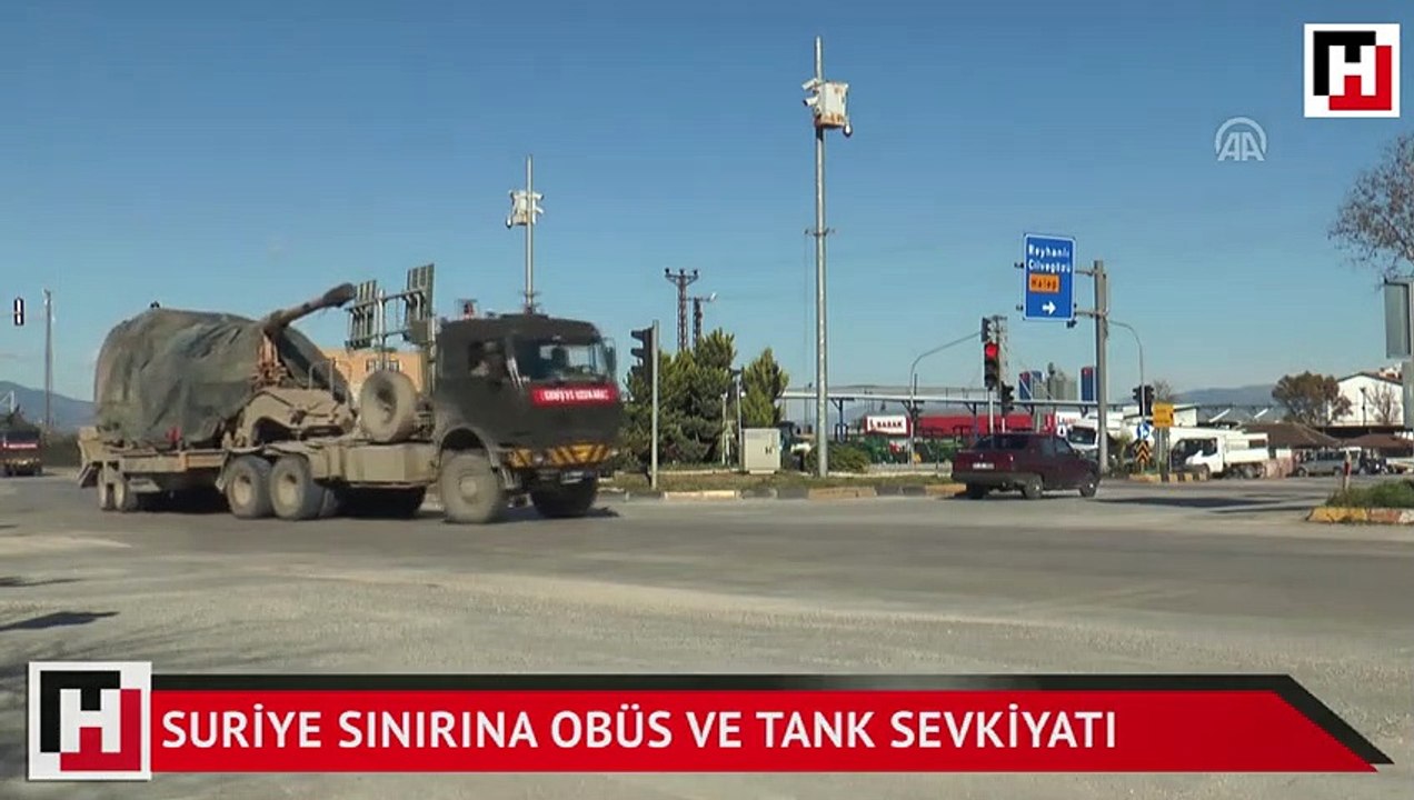 Suriye sınırına obüs ve tank sevkiyatı