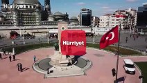 Taksim Meydanı  koronavirüs sessizliği