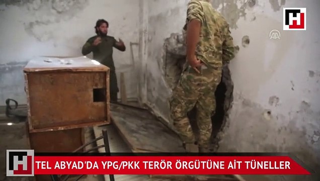 Tel Abyad'da YPG/PKK'lıların kazdığı tüneller ortaya çıkarıldı