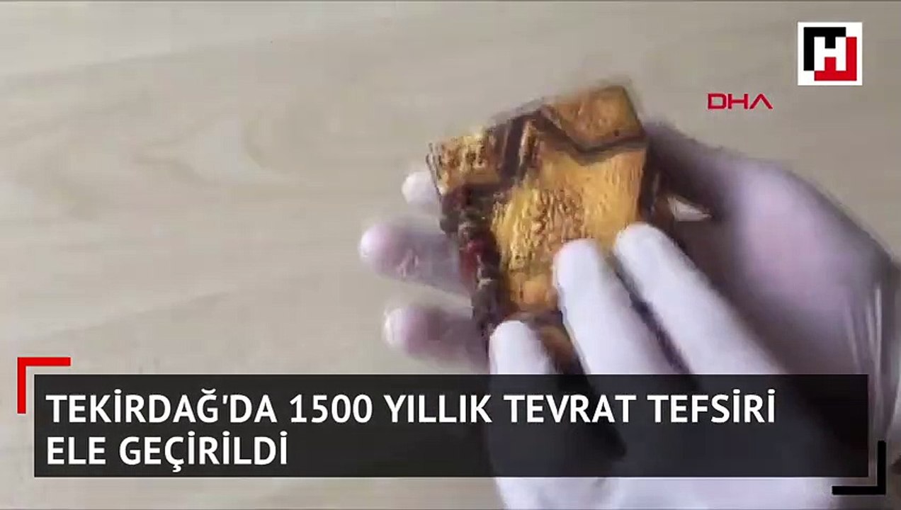 Tekirdağ'da 1500 yıllık Tevrat tefsiri ele geçirildi