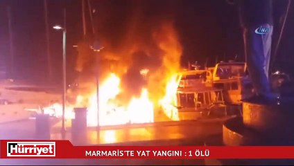 Milyonluk yatlar cayır cayır yandı