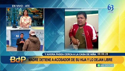 Poder Judicial libera a sujeto  que acosaba a menor de edad en la puerta de un colegio en Ate