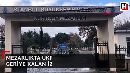 Mezarlıkta Ukrayna zanlısından geriye kalan izler