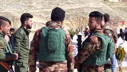 AA, terör örgütü PKK'nın Sincar'daki kamplarını görüntüledi