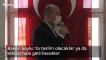 Son dakika haberi: Bakan Soylu: Ya teslim olacaklar ya da etkisiz hale getirilecekler