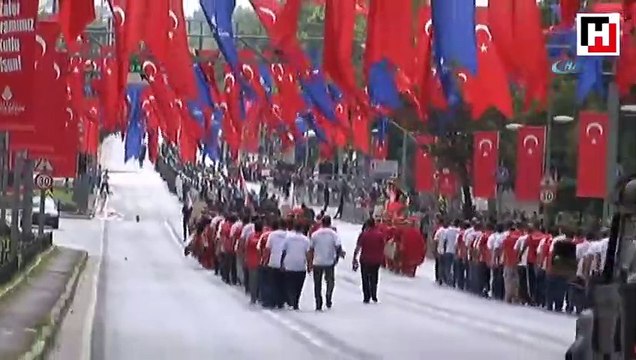 Vatan Caddesi'nde 30 Ağustos Zafer Bayramı kutlamalarının provası yapıldı