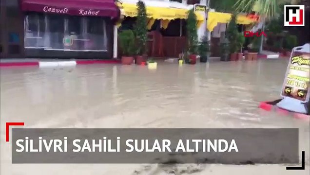 Silivri sahili sular altında