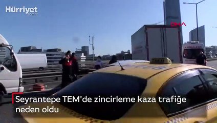 Son dakika! Seyrantepe TEM'de zincirleme kaza