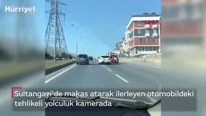 Sultangazi'de trafikte tehlikeli yolculuk