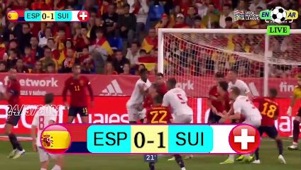 Télécharger la video: Switzerland 2-1 Spain / إسبانيا1-2سويسرا -  UEFA Nations League2022  دوري الأمم الأوروبية