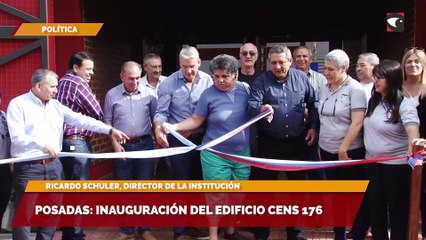 Posadas inauguración del edificio CENS 176