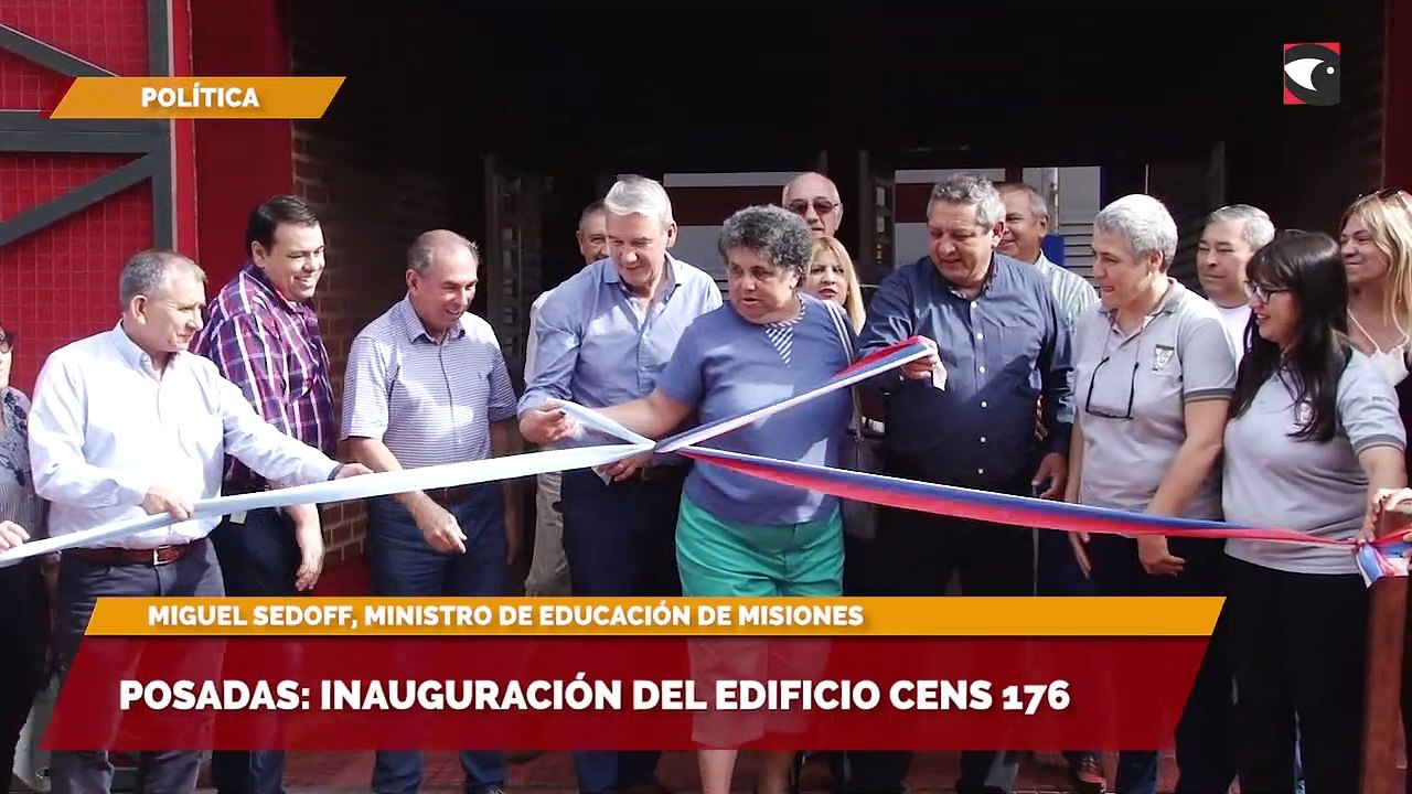 Posadas inauguración del edificio CENS 176