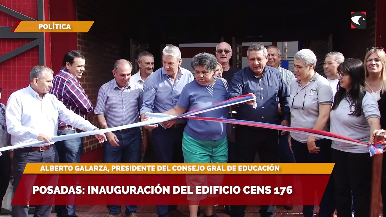 Posadas inauguración del edificio CENS 176