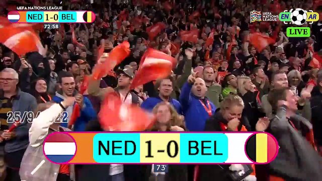 Netherlands 1-0 Belgium / بلجيكا0-1هولندا - UEFA Nations League2022 دوري الأمم الأوروبية 25/9/2022
