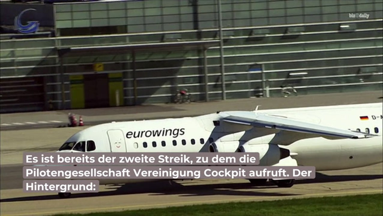 Streik bei Eurowings: So viele Flüge fallen aus