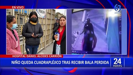 Callao: menor de 14 años fue alcanzado por bala perdida cuando jugaba dentro de su casa