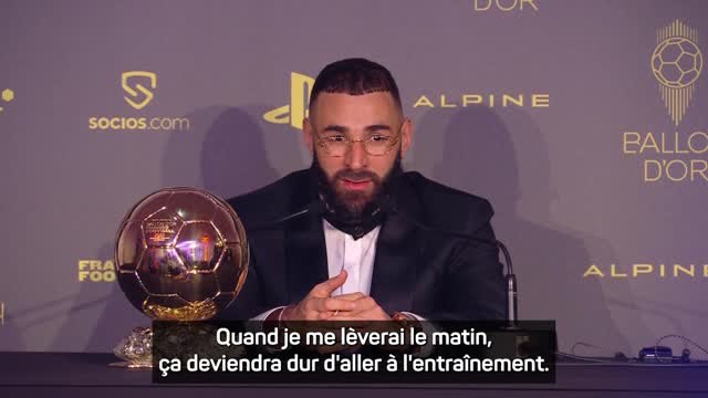 Ballon d’Or - Benzema : “Je ne sais pas combien de temps je vais continuer”