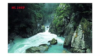 Water fall in mountains