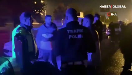 Kovalamacada yakalanan alkollü sürücü: "Ben sürmüyordum"