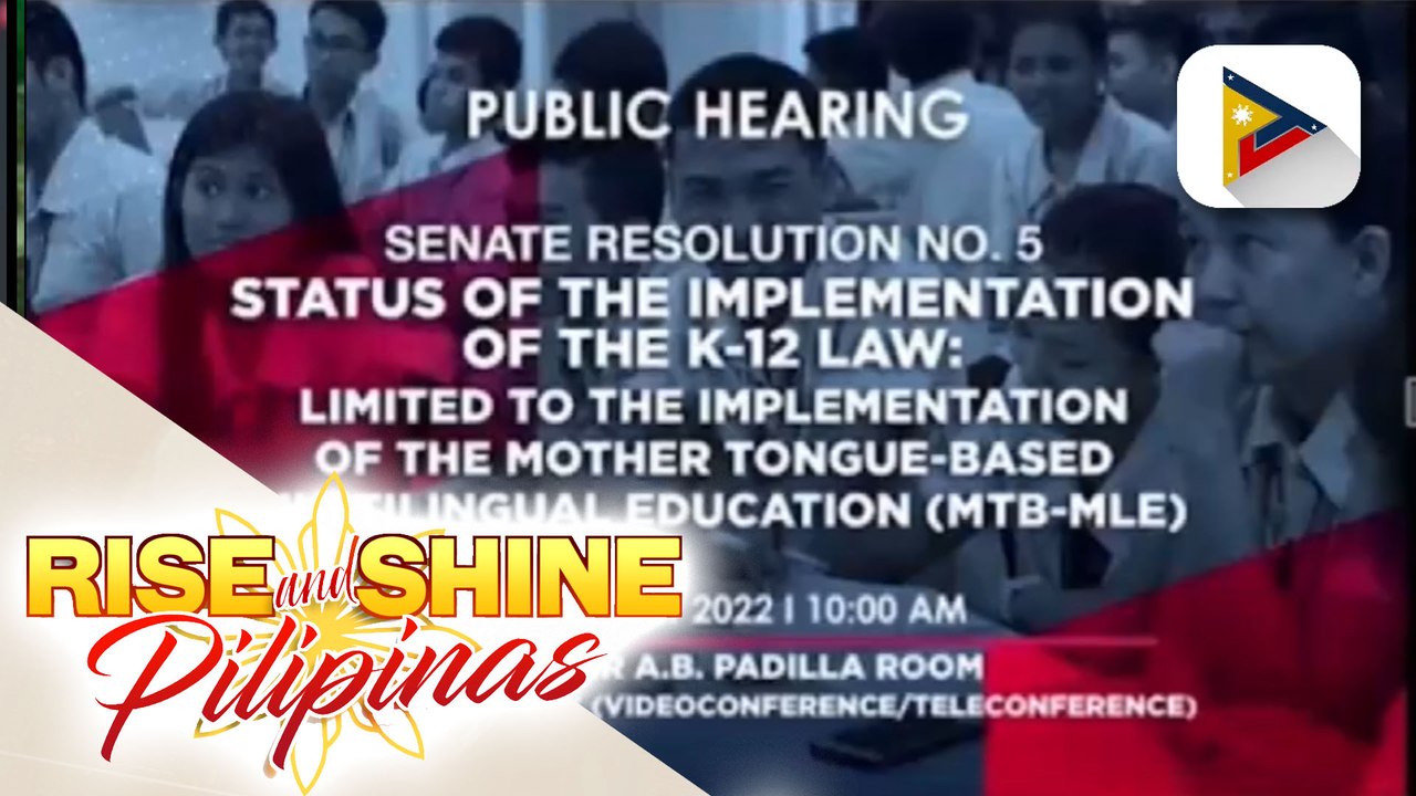 Mother Tongue-Based Multilingual Education, planong tanggalin na subject sa K-12