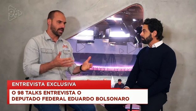 98Talks | Eduardo Bolsonaro comenta sobre o apoio de Romeu Zema