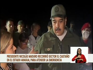 Aragua | Jefe de Estado recorre sector El Castaño para atender emergencia provocada por lluvias